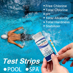 Test Strips, Swimming Pool Speed Residual Chloric Acid Base Number Total Alkalinity Total Hardness Water Quality Test Paper