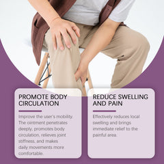Herbal Joint Care Ointment Relieves Discomfort By Massaging Joints And Knees With A Treatment Cream