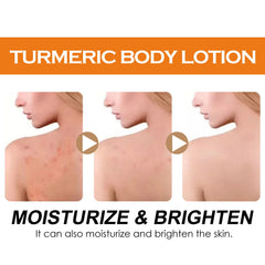 Turmeric Body Lotion, Moisturizing And Moisturizing Whitening Skin Refreshing And Brightening Winter Skin Care Body Lotion