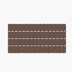 2FT terrace tiles, DIY module interlocking terrace tiles, quick installation of courtyard tiles, 24 pieces in red brown color