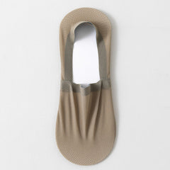 Men's thin breathable mesh boat socks short socks shallow mouth ice silk invisible socks ﻿