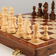 International Chess High end Solid Wood Set Large Children's Wooden Folding Chess Board Special for Western Chess Competition