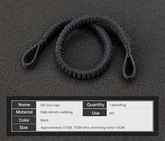 Func. tool rope, equip. tools, phone anti-loss hooks, bag & pant dec. ropes