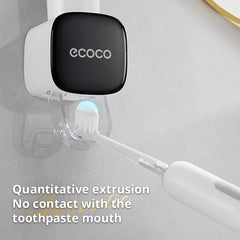 Wall - mounted Automatic Dust - proof Toothpaste Dispenser for Adults and Children - Bathroom Accessories Set