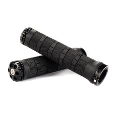 Mountain Bike Rubber Handle Aluminum Alloy Integrated Plug Lock Handle Riding Equipment Accessories