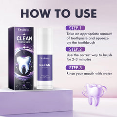 Clean Toothpaste, Teeth Yellow Stains Breath Care Mouth Clean White Toothpaste