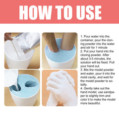 Hand Casting Kit, Three-Dimensional Hand Model Plaster Clone Model Homemade Commemorative Gift Crafts