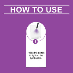 Uv Detector, Portable Uv Detector Light Mini Practical Anti-Counterfeiting Detector