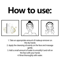 Pore Control Cleansing Oil, Clean Makeup Gently Remove Makeup Care For Skin Clean Pores Remove Makeup Oil