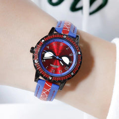 Creative high quality Marvel Spiderman cartoon boy student anime watch
