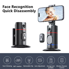 360 Auto Face Tracking Gimbal Auto Tracking Phone Holder Smart Selfie Gimbal Stabilizer with Gesture Control