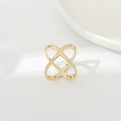 Creative Rice King Star Gold-Plated Scarf Buckle Multi-Purpose X Cross Hollow Smooth Surface Scarf Square Shawl Buckle