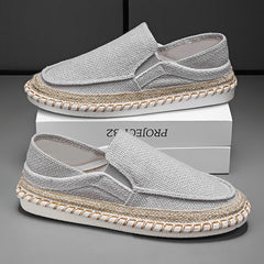 Fisherman Shoes Men's Breathable Cloth Shoes Hanfu Shoes Men's Casual Slip-On Loafers Driving Old Beijing Cloth Shoes