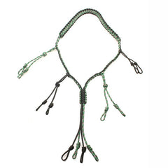 Hunting Decoy Rope Hunting Duck Call Lanyard Cord Hunter Game Whistle Lanyard Hunting Decoy Rope with 12 Adjustable Loops Rings