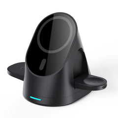 Magnetic wireless charger vertical three in one wireless charging stand suitable for Apple phones headphones and watcheser