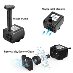 1.5W solar ground mounted fountain outdoor water pool water landscape wall mounted nail style miniature fountain