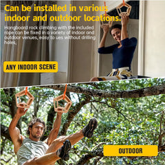 1/2PCS Climbing Pull-Up & Hangboard: Finger & Forearm Strengthener for Rock Climbing Training