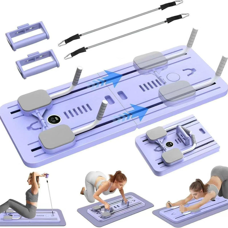 Multi functional belly board foldable Pilates board abdominal trainer chest muscle exercise board support device