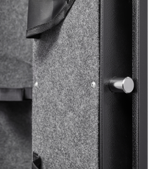 5 gun safes with 3 pistol pockets, quick access biometric adjustable heavy-duty gun rack mounted gun safes