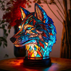 Magical LED ornament creative home USB plug luminous decoration resin statue