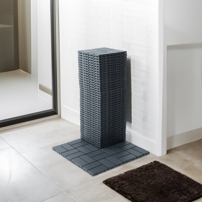 Plastic interlocking deck tiles, 44 terrace deck tiles, 12 