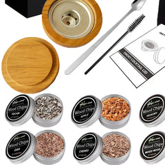 Molec chef Cocktail Smoker Oak Smoker Wooden Box Aroma Smoker