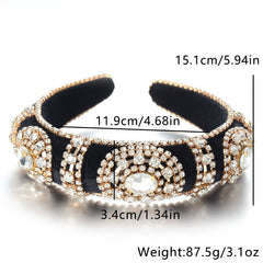 Golden Velvet Super Flash Set Colored Water Diamond Sponge Head Hoop