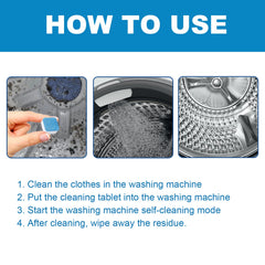 Washing Machine Cleaning Tablets, Rotary Wave Wheels For Household Washing Machine Slots Clean Odors And Dirt