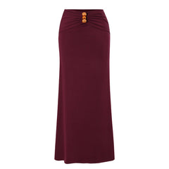 Strap decoration hollow neck hanging strap one-piece swimsuit women's long skirt set