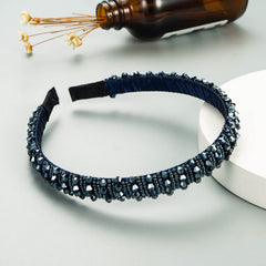 Hand Woven Beaded Headband Female Baroque Beaded Hair Binding Korean Version Net Red Wash Face Hair Accessories