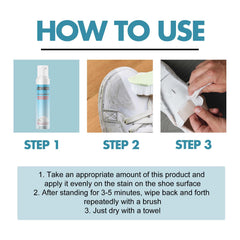 Shoe Cleaning Care Set Small White Shoes Yellow Edge Stain Cleaning White Portable Whitening Agent