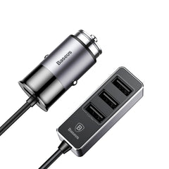 Baseus 4 USB Multi Expander Car Charger 5.5A 4 Port Fast Car Charger Adapter