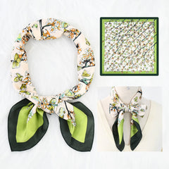 Silk Scarf Women's Sunscreen Beach Imitation Silk Versatile Silk Scarf Neckband
