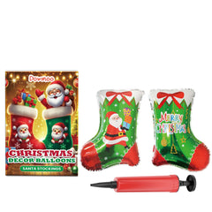 Christmas Balloons Balloon Standing Santa Claus Reindeer Christmas Tree Event Atmosphere Arrangement