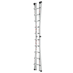 Aluminum Multi-Position Ladder with Wheels, 300 lbs Weight Rating, 22 FT