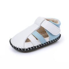 Stitched Baby Sandals Rubber Sole Breathable Foot Anti-Kick Baby Shoes Indoor Toddler Shoes