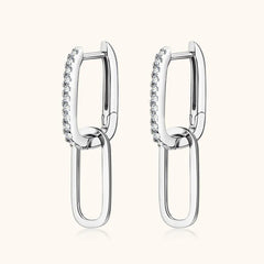925 Sterling Silver Moissanite Earrings