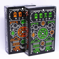 Black Luminous Fluorescent Poker Cards