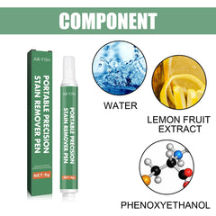Portable Precision Stain Remover Pen, Free Wash Remove Oil Stains Yellow Clothes Clean And Decontamination Pen