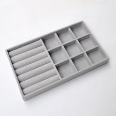 Velvet Stackable Jewelry Organizer, Portable for Rings, Earrings and Necklaces.
