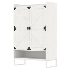 Shoe Cabinet with Doors, 6-Tier Shoe Storage Cabinet with Adjustable Shelves, Wooden Shoes Rack Shoe Storage Organizer