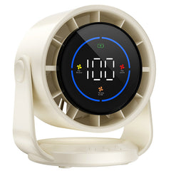 2025 New 100-Speed High - Speed Circulating Fan for Home. 6 - Inch Charging Digital Display, Turbo Desktop Electric Fan
