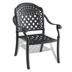 (Cushions In Random Colors)5-Piece Set Of Cast Aluminum Patio Furniture With Cushions