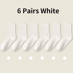 Pure cotton socks with loose cuffs for men and women