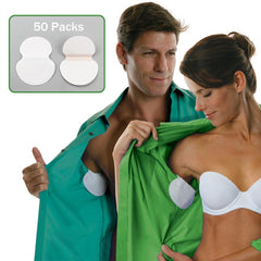 100pcs 50 Packs Summer Armpit Sweat Pads Underarm Deodorants Stickers Absorbing Disposable Anti Perspiration Patch