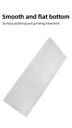 High quality stainless steel V-groove shovel, 28Cm x 11.5 Cm, perfect for buckets, slate, plaster, concrete, curved handles, hig
