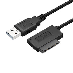 Notebook optical drive cable SATA to USB adapter cable 6+7P SATA to USB 2.0 easy drive cable adapter box