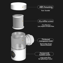 Faucet filter splash proof water purifier filter booster 720 degree rotating universal extension filter water nozzle