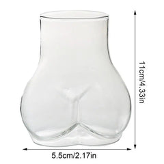 creative Butt Drinking Glass  Borosilicate Glass Transparent Butt Drinking Cup Funny Glass Cup For Holiday Thick Coffee Mug