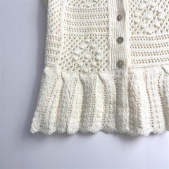 Spring New  Style Round Neck Solid Color Women's Unique Design Knitwear